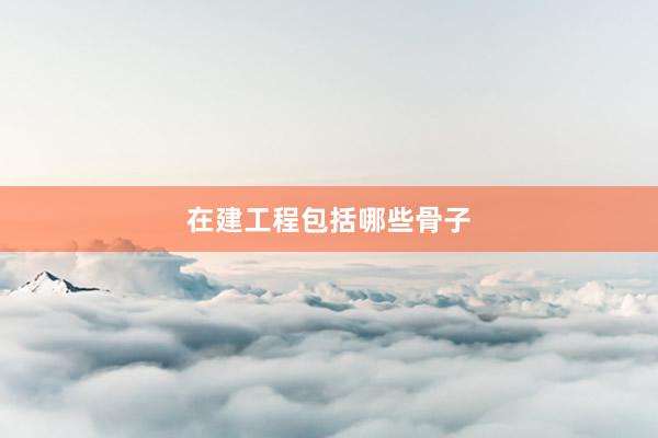 在建工程包括哪些骨子